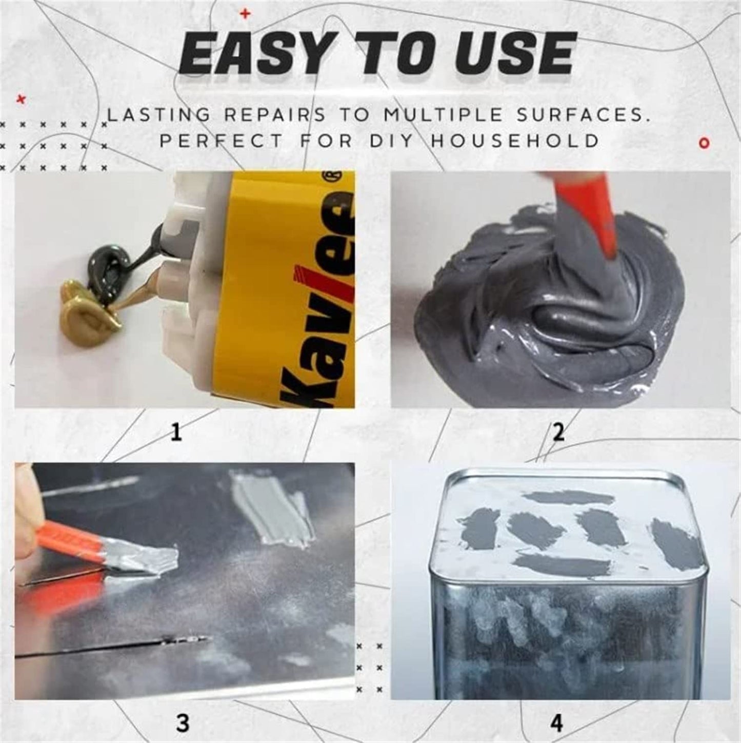 Metal repair Glue - صمغ إصلاح لجميع الأغراض