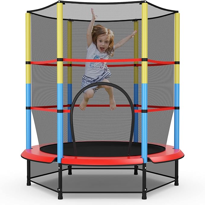 Trampoline Kids ترامبولين القفز الجديد 2024: مرح آمن للأطفال + هدية 50 كرة ملونة للأطفال