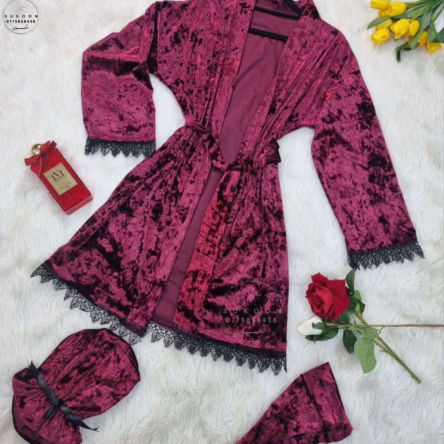 مجموعة بيجامة نسائية دافئة و جذابة Ensemble de Pyjamas Marbré élégante pour femmes