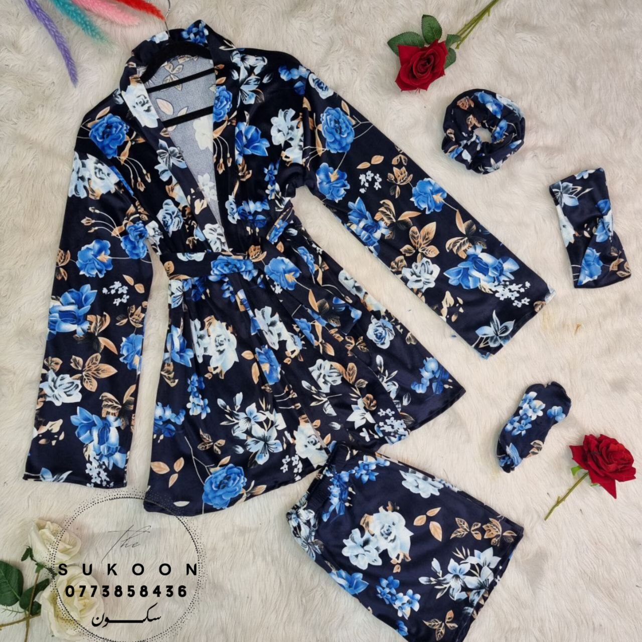 Ensemble Pyjamas 7Pcs Fleuri مجموعة بيجاما 7قطع موديل مورّد جذّاب